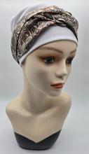 Charger l'image dans la galerie, Bonnet et foulards modèle Bohémienne - Blanc