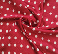 Foulard " Bordeaux et pois blancs"