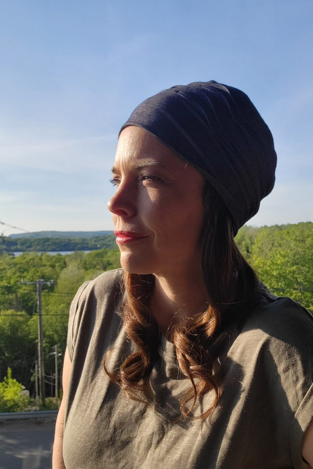 Bonnet modèle Joséphine -  "Jeans"