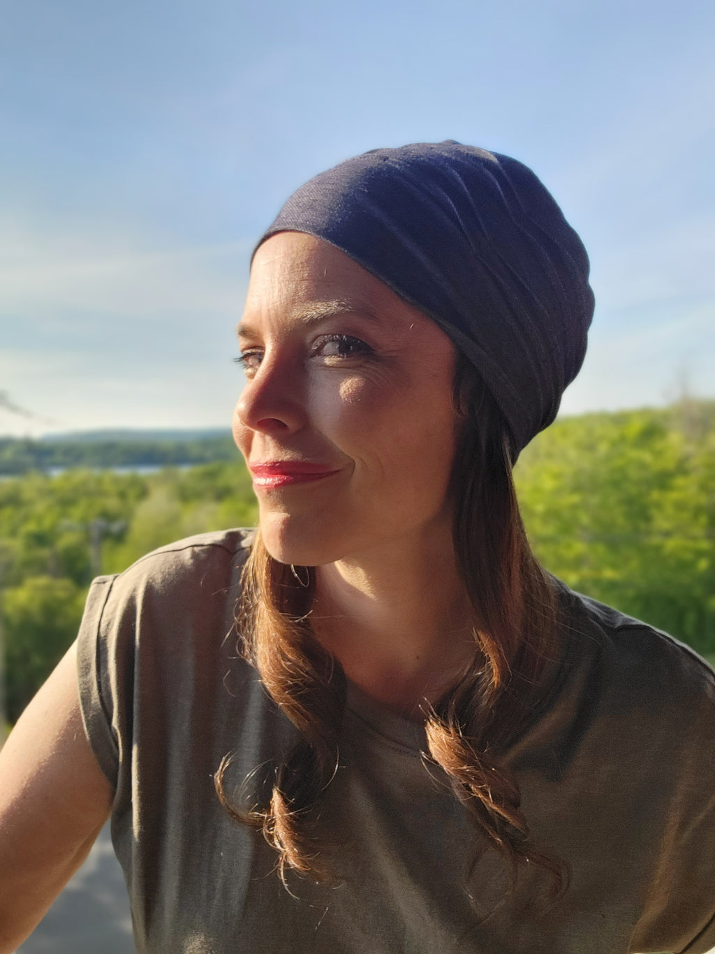Bonnet modèle Joséphine -  "Jeans"