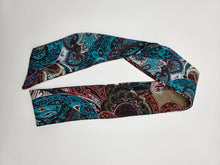Load image into Gallery viewer, Bonnet et foulards modèle Bohémienne - Marine
