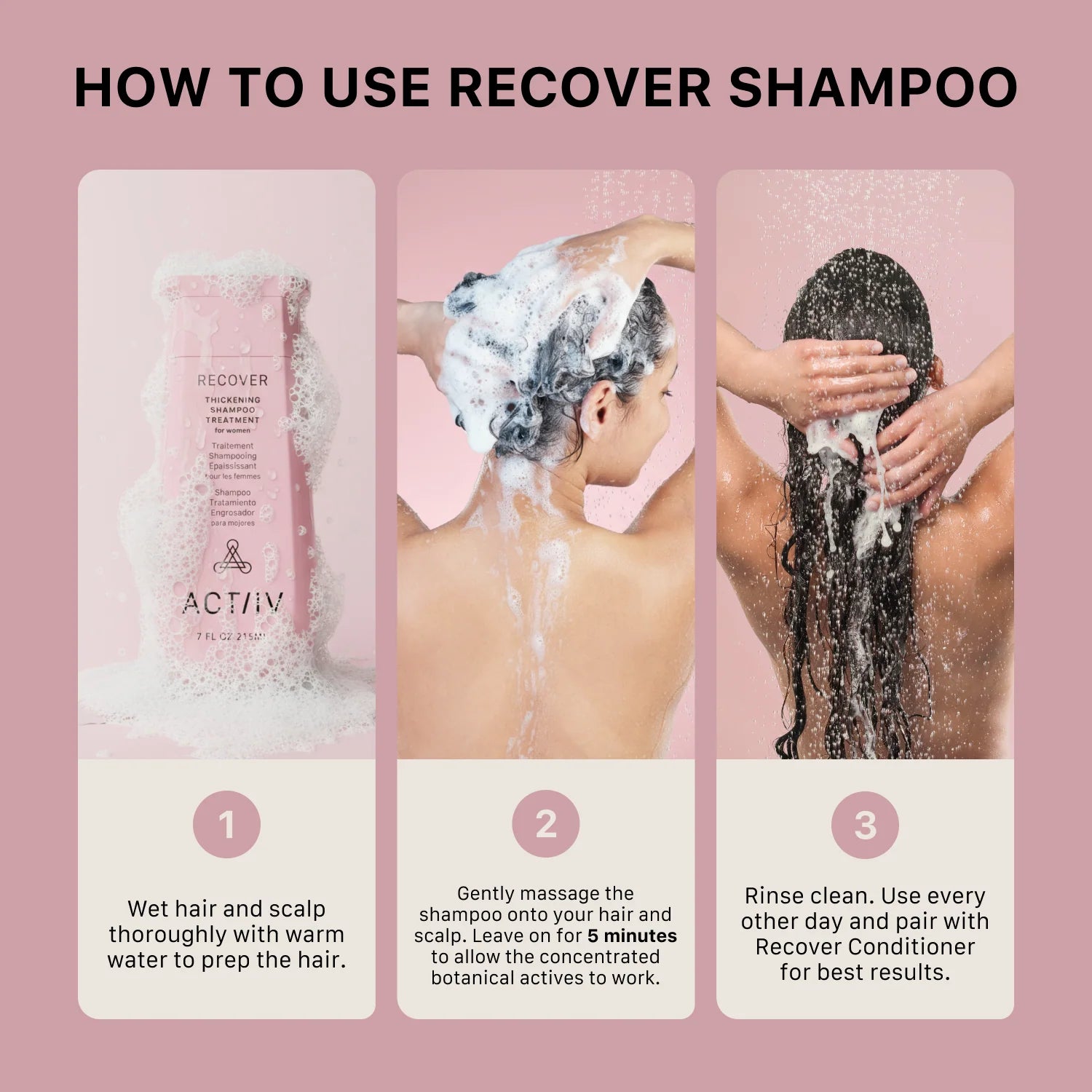 Shampoing traitement épaississant pour femme - Recover