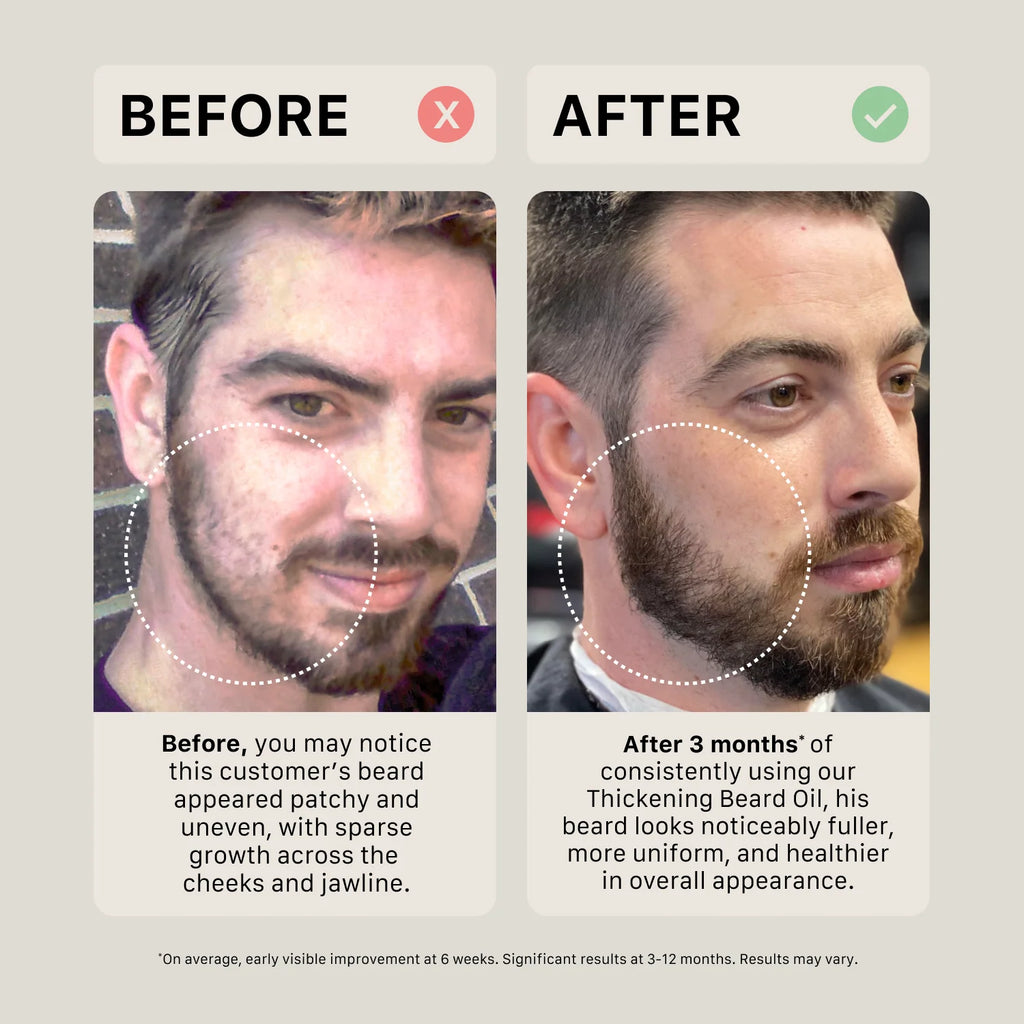 Huile à barbe épaississante - Non parfumée