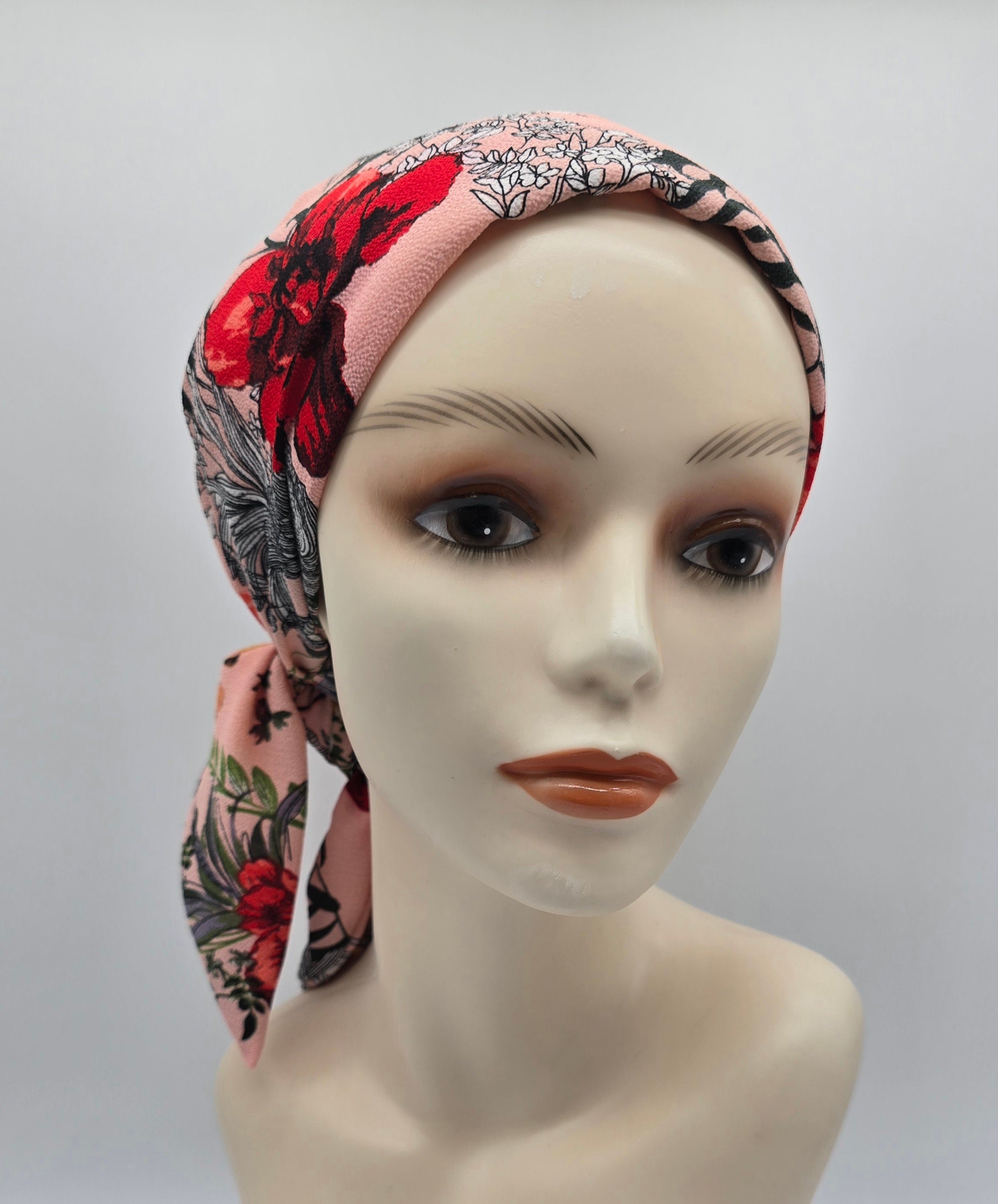 Bonnet Ginger - Rose fleurie