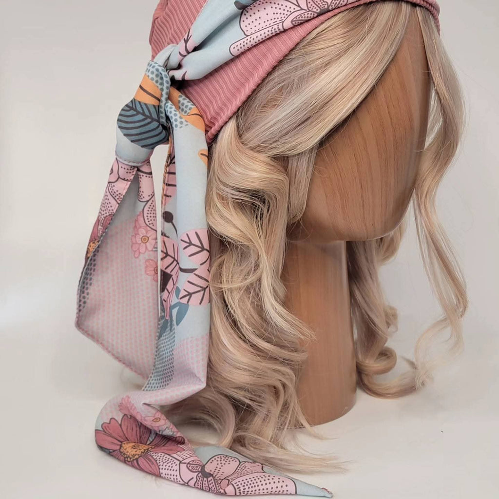 Bonnet Bohémienne Rose