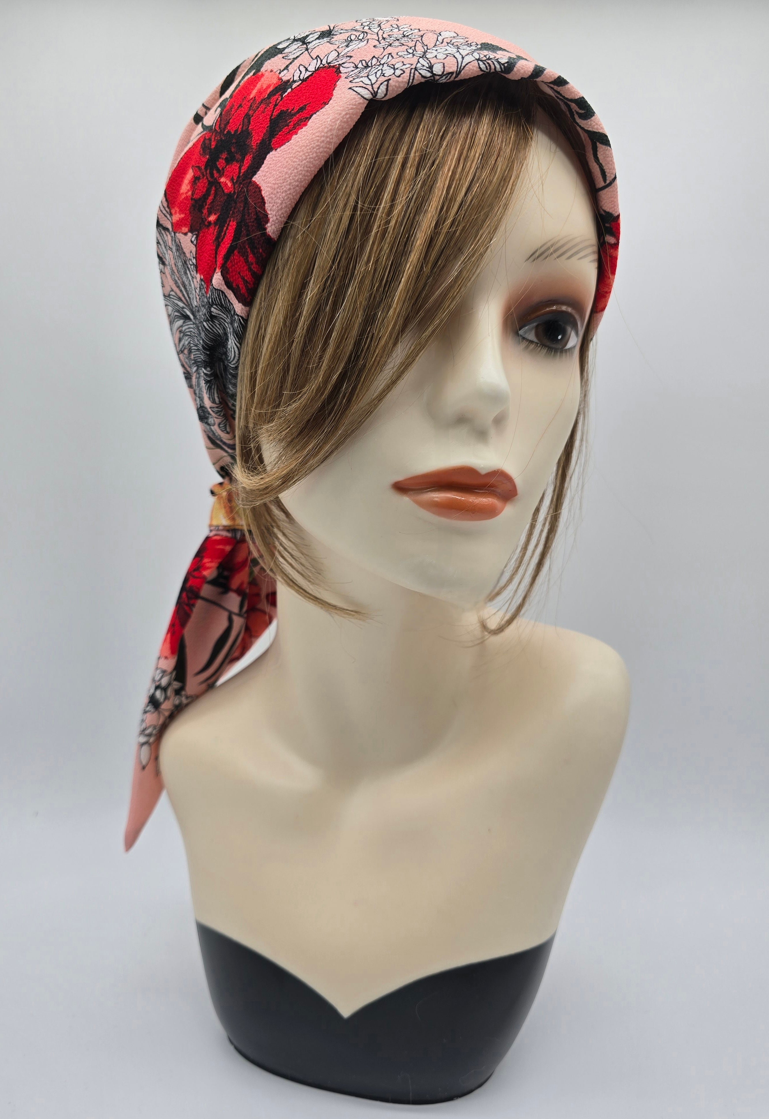 Bonnet Ginger - Rose fleurie
