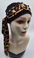 Bonnet et foulards modèle Bohémienne - imprimé animal